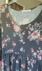 Floral 3/4 sleeve maxi dress, so soft & comfy!